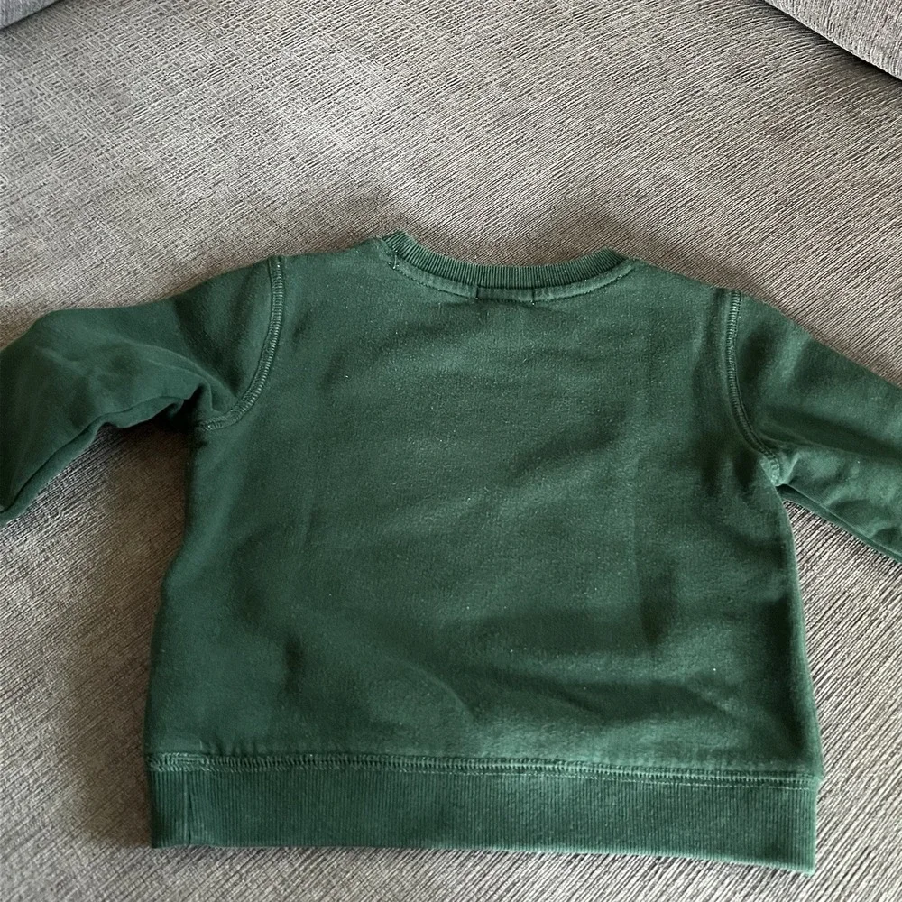 Polo Ralph Lauren Baby Dark Green Polo Bear Crewneck Sweatshirt 24 Months Cozy
